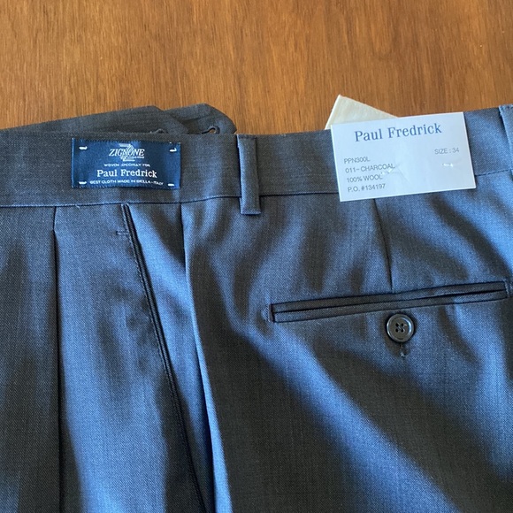 Paul Fredrick Wool Slacks - Picture 2 of 3